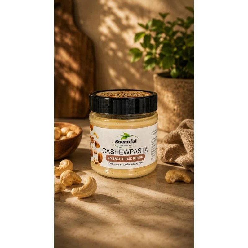 Bountiful Cashewnotenpasta vers geroosterd 350 gram